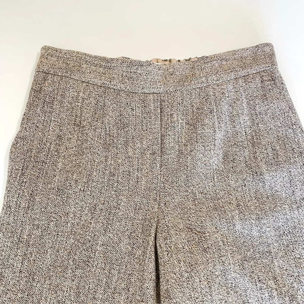 Aritzia Babaton Conan Pant Speckled Tweed Cotton Wool Silk Blend Crop Trouser 2
